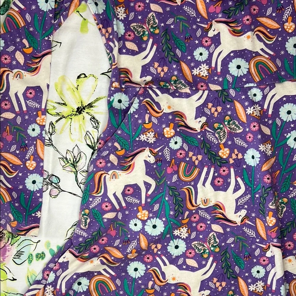 Unicorn Print Purple Dress